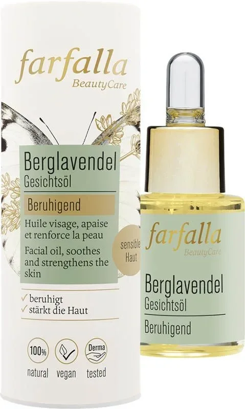 farfalla - GesichtsölBerglavendel,beruhigend, 15 ml