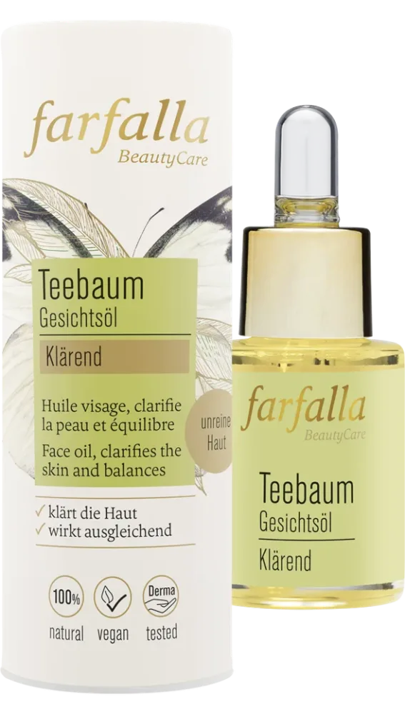 farfalla Gesichtsöl Teebaum, klärend, 15ml