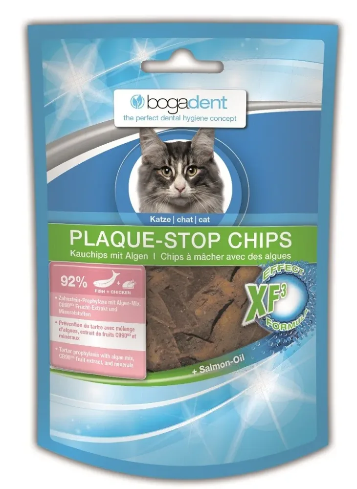 bogadent Plaque-Stop Chips Fisch Katze (50g)