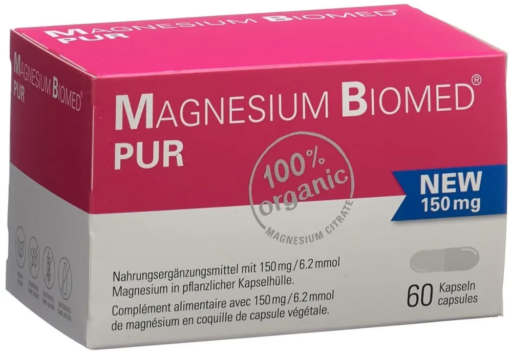 Magnesium Biomed Pur Kapseln (60 Stk)