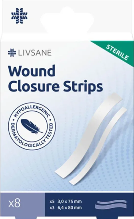 LIVSANE Wundverschlussstreifen steril (8 Stk)