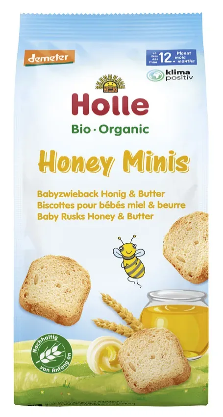 Holle Bio Honey Minis Babyzwieback (100g)