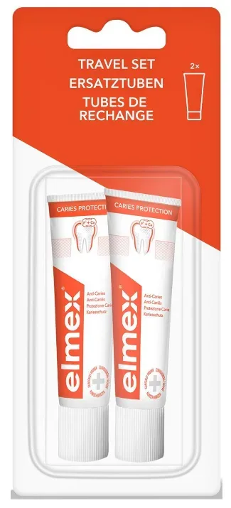 Elmex Travel Set Refill Zahnpasta (2x12ml)