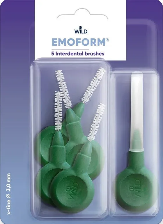 EMOFORM Interdentalbürsten 3.0mm dunkelgrün (5 Stk)