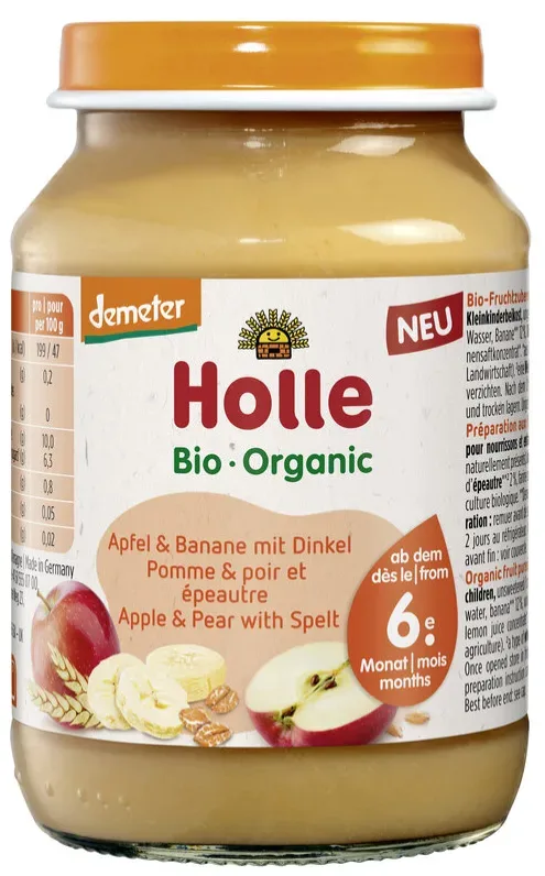 Holle Bio Apfel & Banane mit Dinkel (190g)