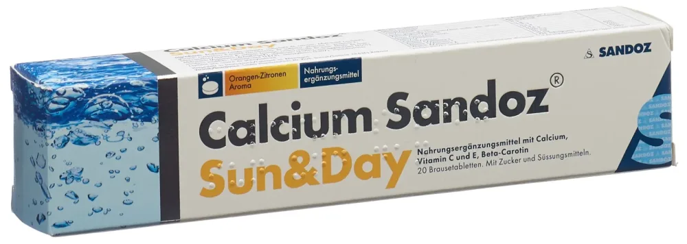 Calcium Sandoz Sun & Day Brausetabletten (20 Stk)