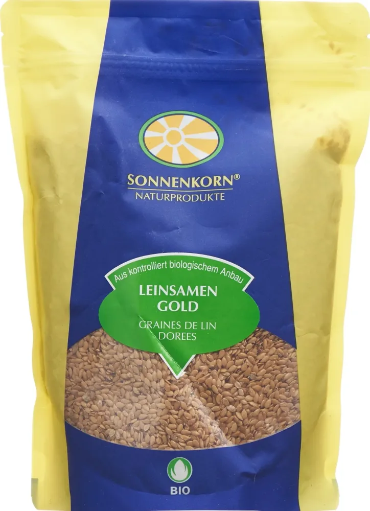 SONNENKORN Leinsamen Gold Bio Knospe (500g)