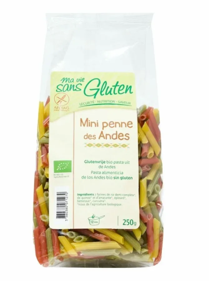 Ma vie sans gluten Mini Penne der Anden tricolore (250g)