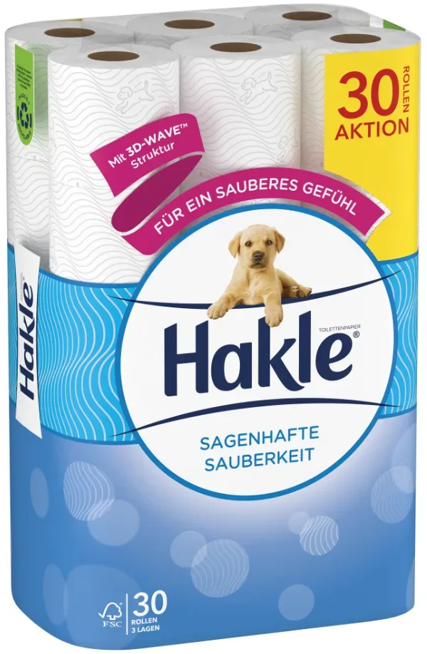 Hakle Sagenhafte Sauberkeit Toilettenpapier weiss (30 Stk)