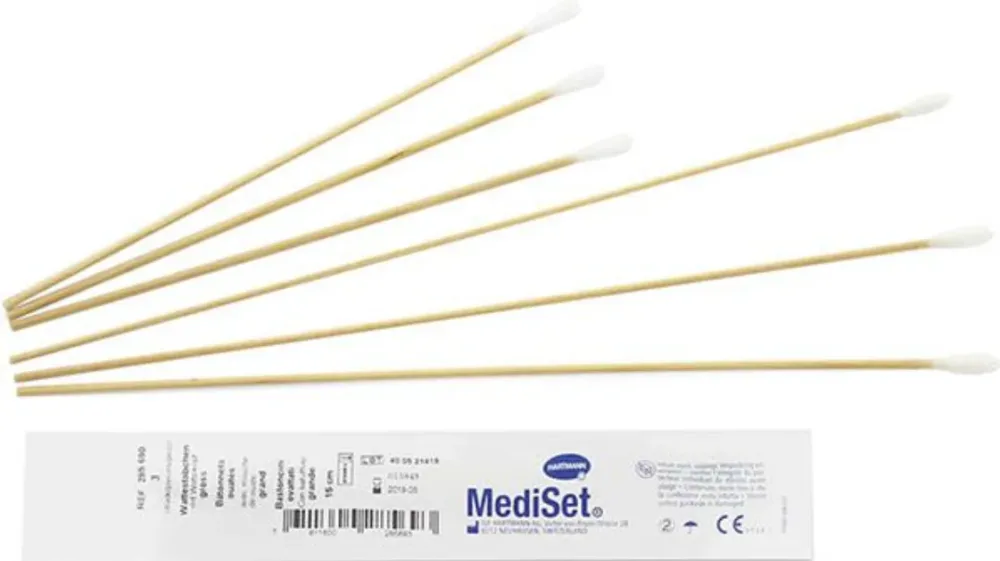 MediSet Wattestäbchen 15cm steril gross (150x2 Stk)