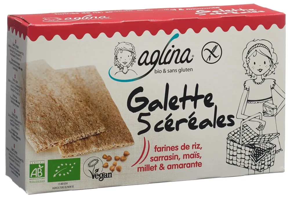aglina Galette 5 Cerealien Bio (160g)