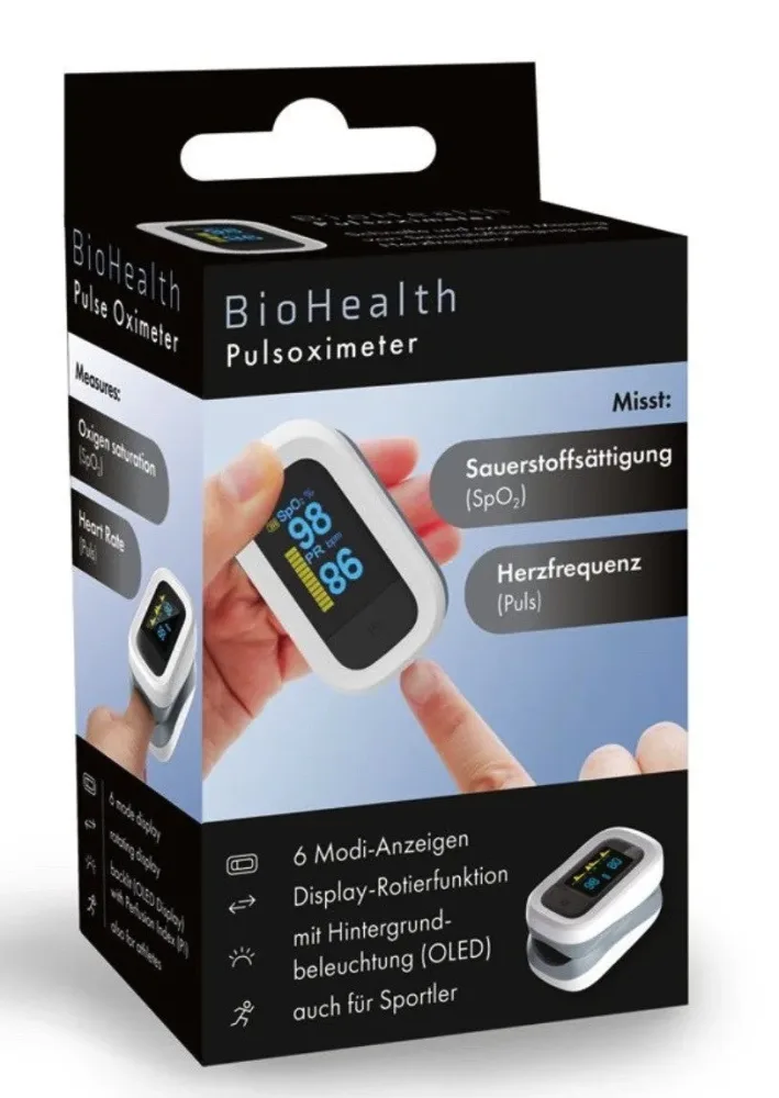 BioHealth Pulsoximeter mit Perfusions-Index (1 Stk)