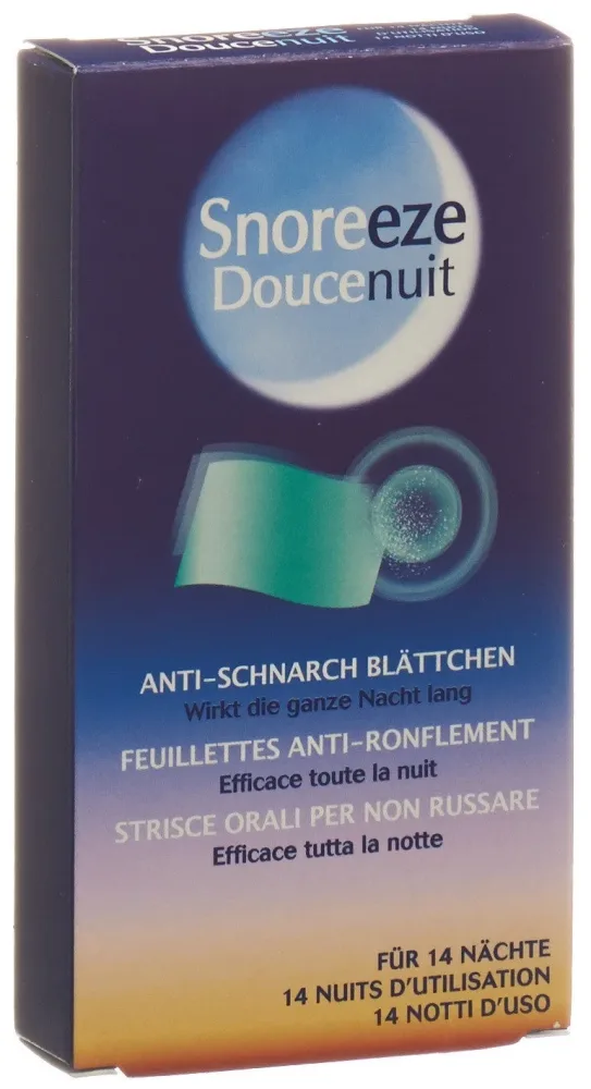 Snoreeze Anti-Schnarch Blättchen (14 Stk)
