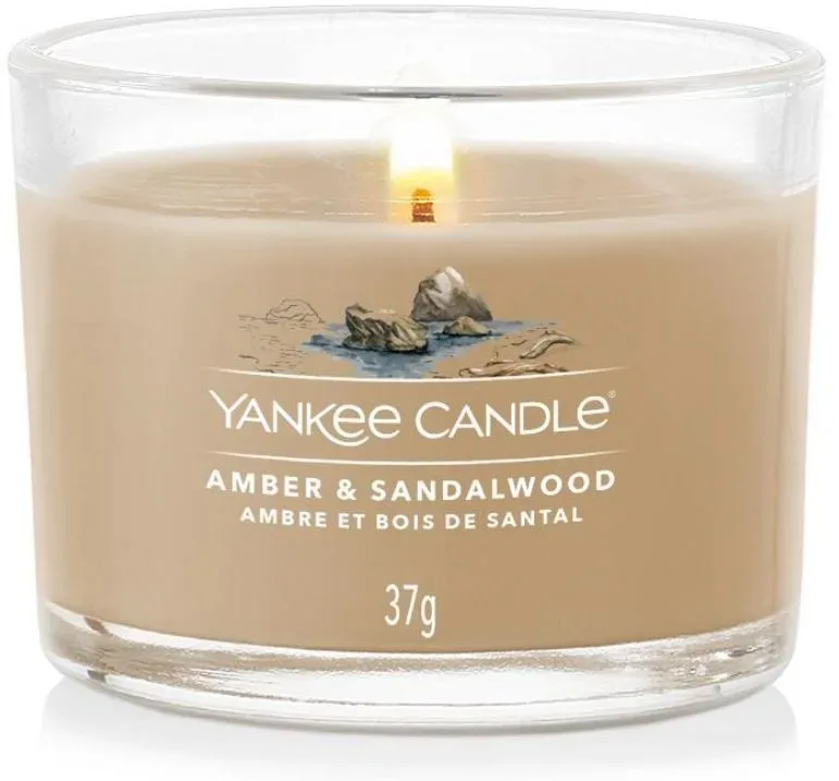 Yankee Candle Bernstein & Sandelholz Duftkerze (37g)