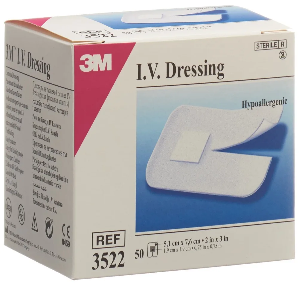 3M Medipore IV Kanülenfixation, 5.1x7.6cm, steril (50 Stk)