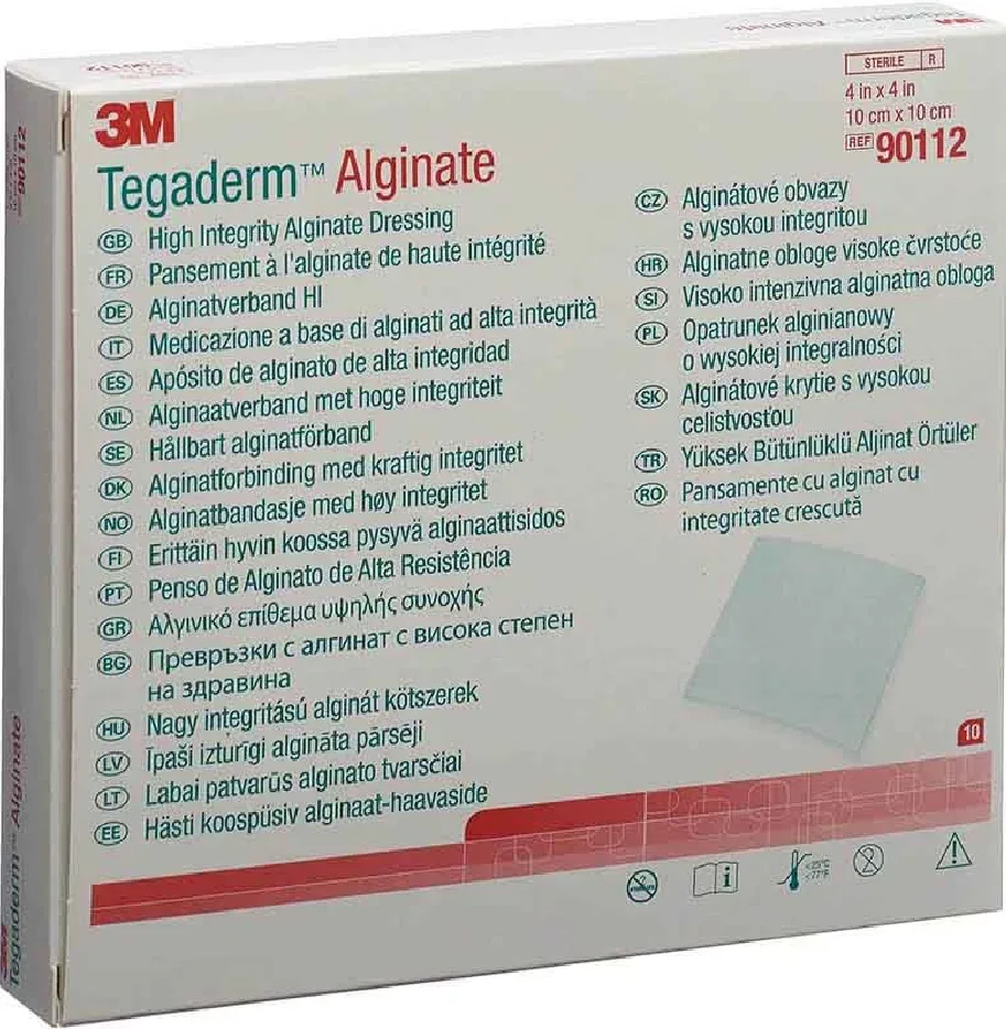 3M Tegaderm Alginat Kompresse 10x10cm (10 Stk)