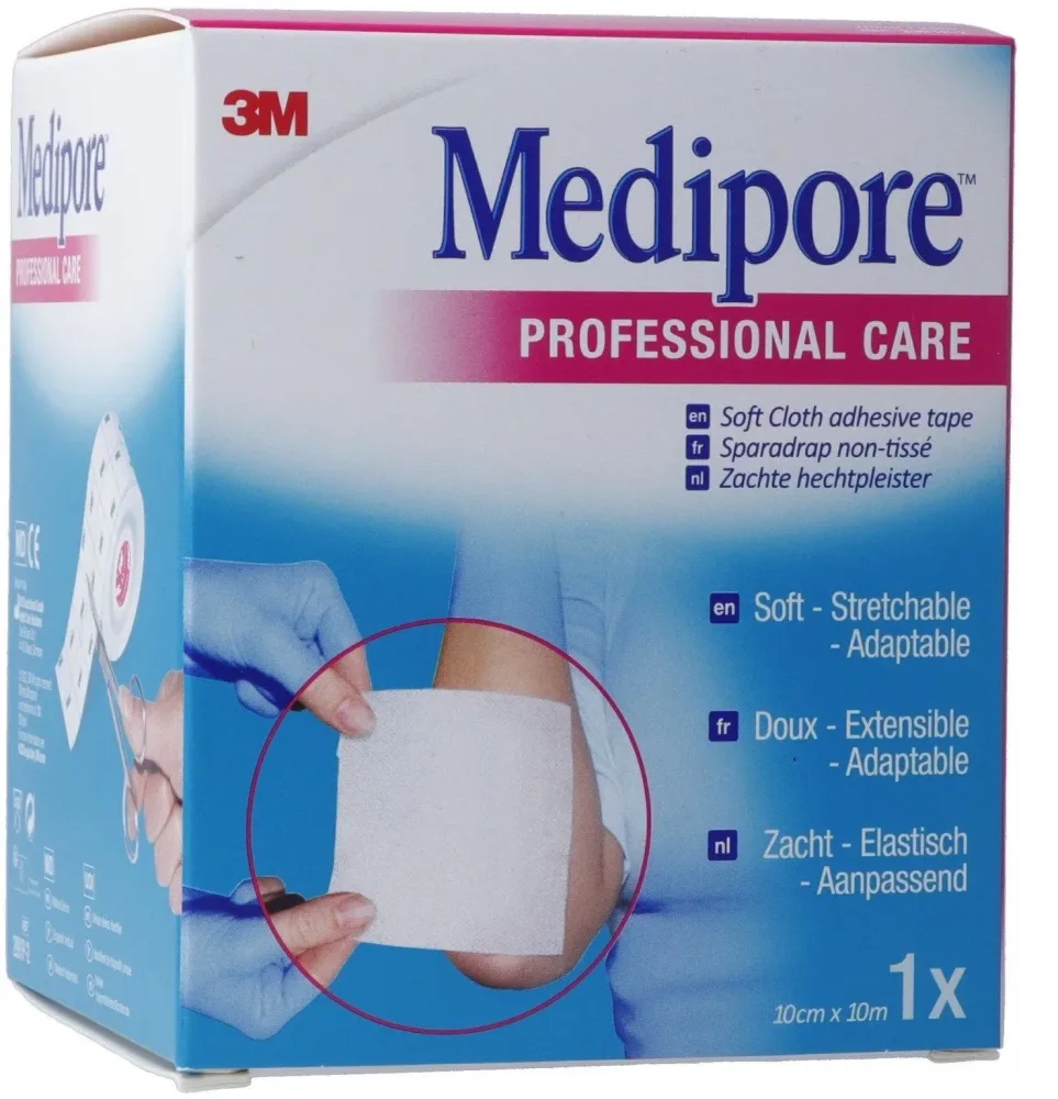 3M Medipore Fixationsvlies 10cmx10m Liner Rolle (1 Stk)