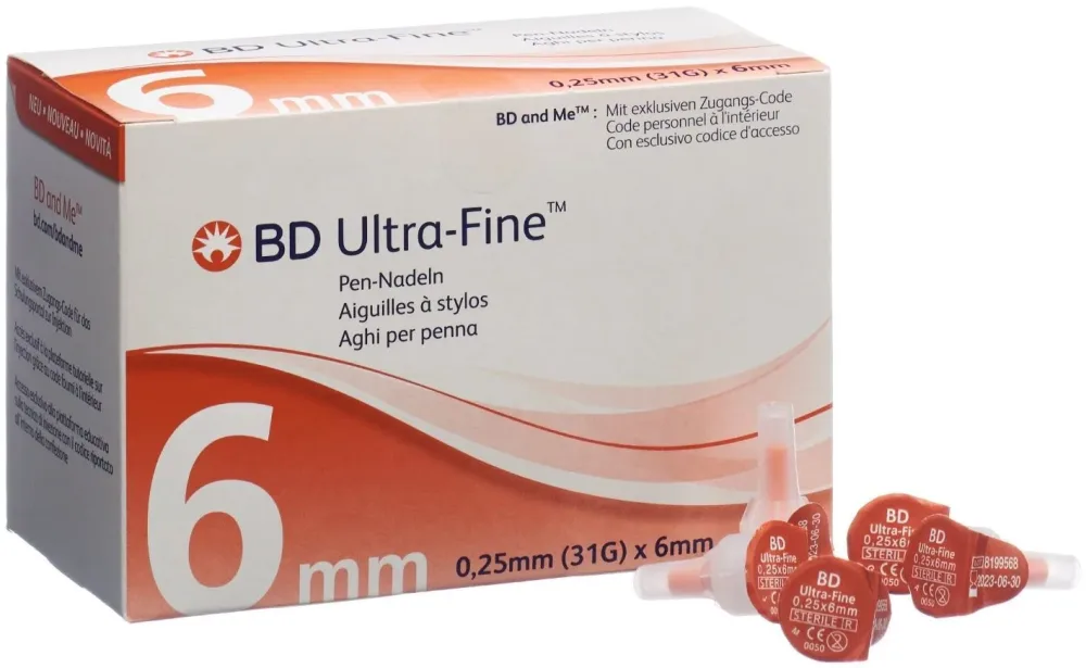 BD Ultra-Fine Pen Nadel 31G 0.25x6mm (105 Stk)