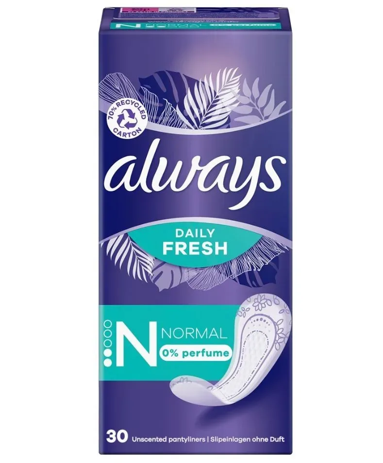 Always Slipeinlagen Normal ohne Duft (30 Stk)
