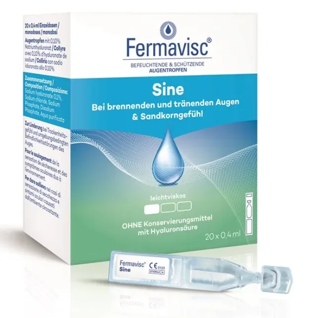 FERMAVISC sine Gtt Opht 20 Monodos 0.4 ml