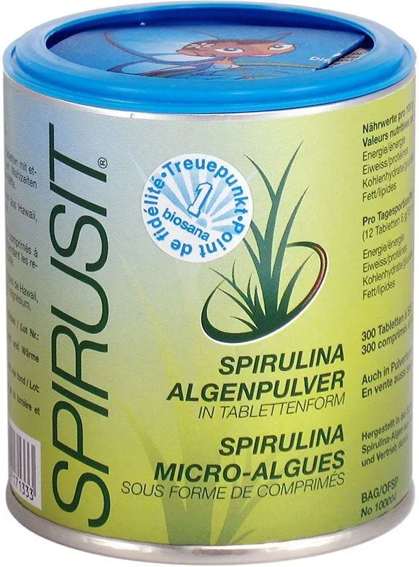 Biosana SPIRUSIT Mikroalgen Tabletten 500mg (300 Stk)