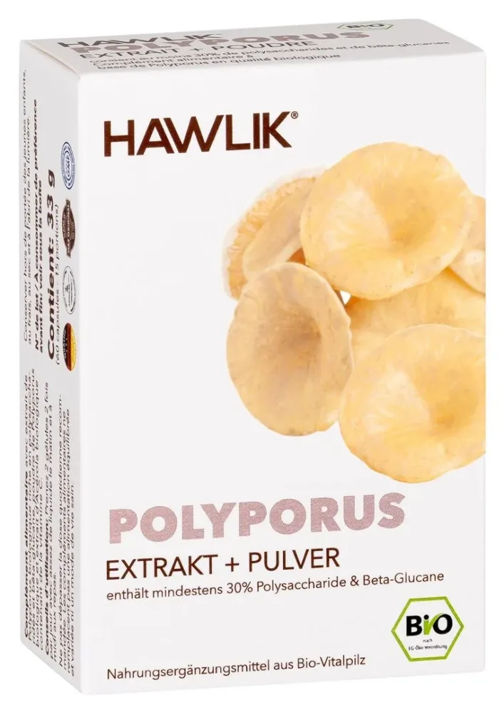 HAWLIK Polyporus Extrakt + Pulver Kapseln (60 Stk)