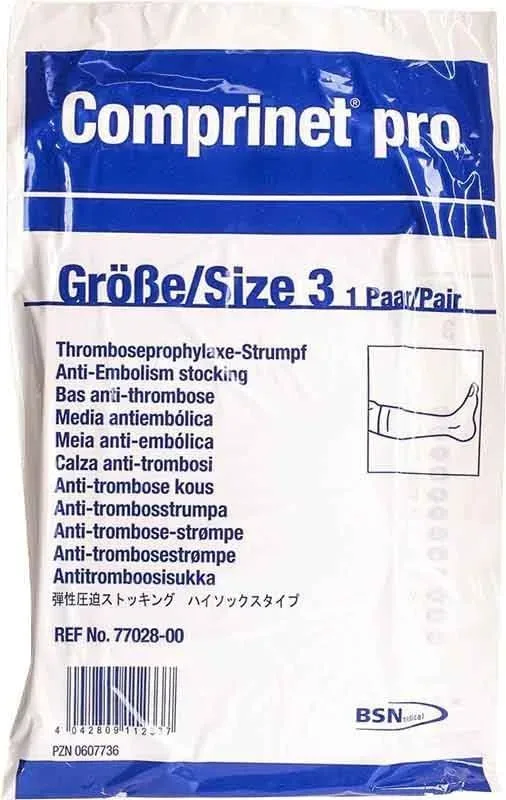 Comprinet pro Thromboseprophylaxe-Strumpf A-D Grösse 3 39-46cm weiss (1 Paar)