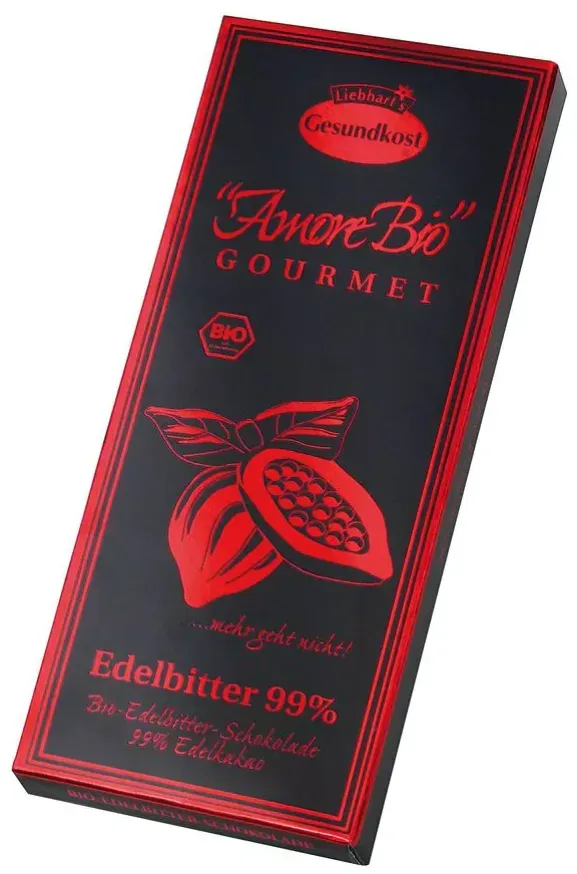 Liebhart's Bio-Edelbitter-Schokolade 99% Edelkakao (80g)