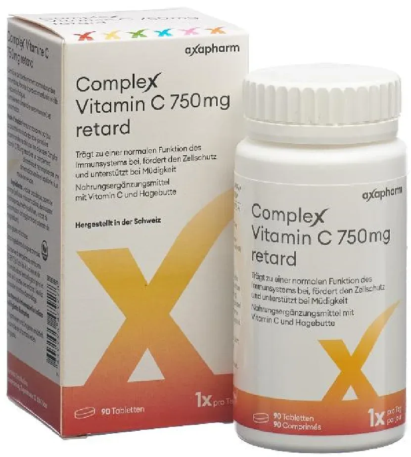 Complex Vitamin C retard Tabletten 750mg (90 Stk)