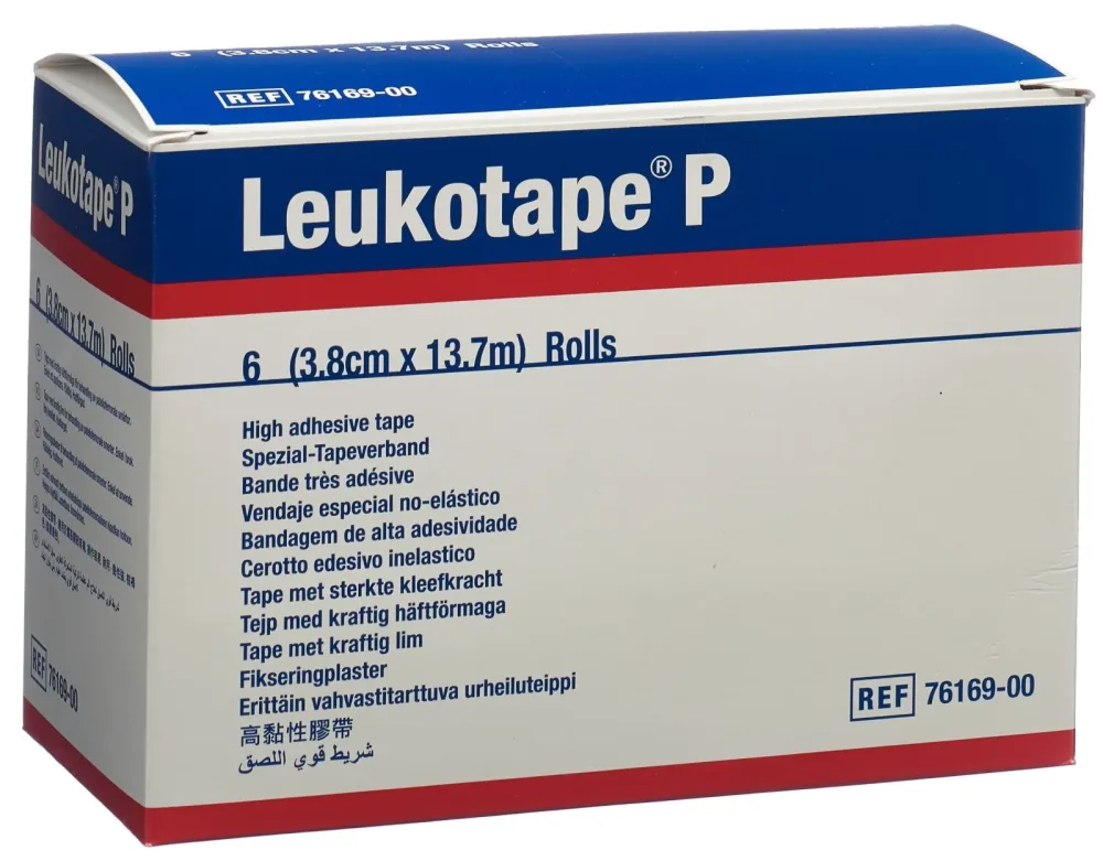 Leukotape P Pflasterband 13.7mx3.8cm (6 Stk)