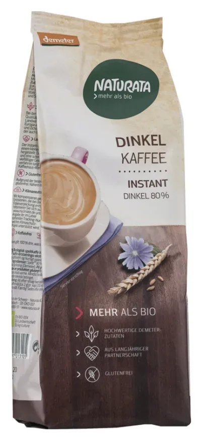 NATURATA Dinkel Kaffee Instant Nachfüllbeutel (175g)