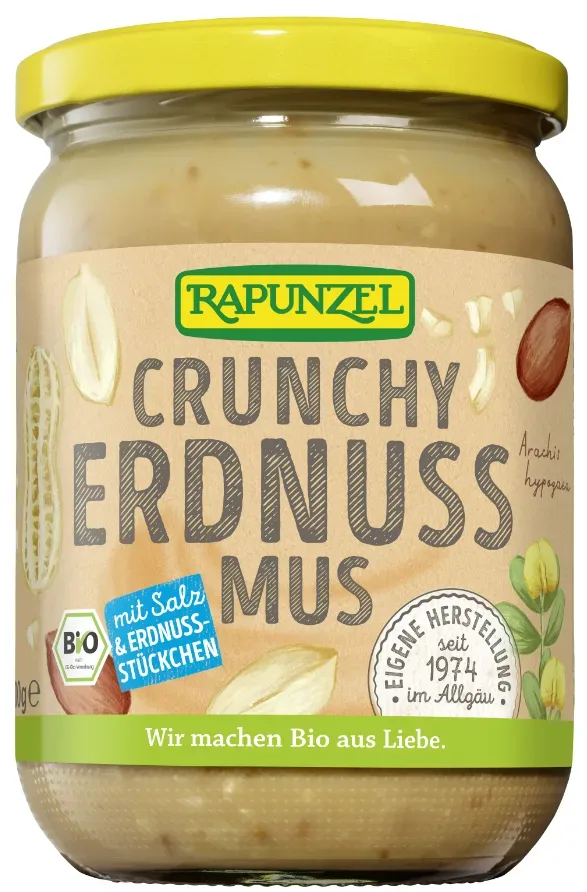 RAPUNZEL Erdnussmus Crunchy mit Salz (500g)
