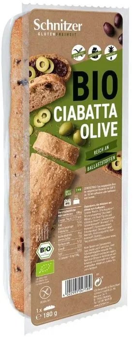 Schnitzer Bio Ciabatta Olive glutenfrei (180g)