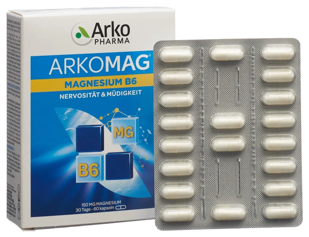 ARKOMAG Magnesium Vitamin B6 Kapseln (60 Stk)