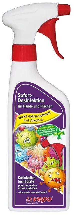 VEPO Sofort Desinfektion Hände und Flächen Vapo (500ml)