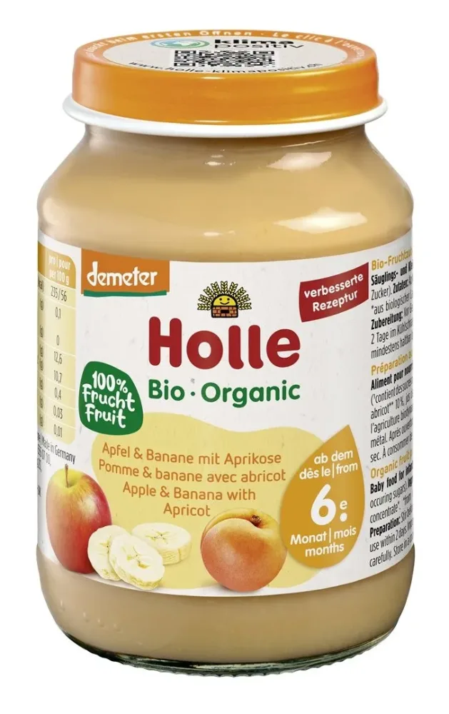 Holle Apfel & Banane mit Aprikose (190g)