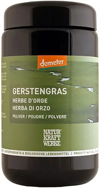 NATURKRAFTWERKE Gerstengras Pulver Demeter (130g)