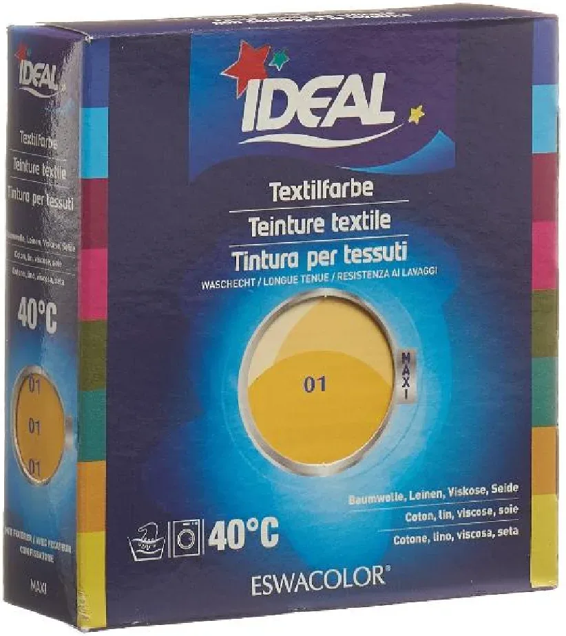 IDEAL MAXI Baumwolle Color No01 gelb (1 Stk)