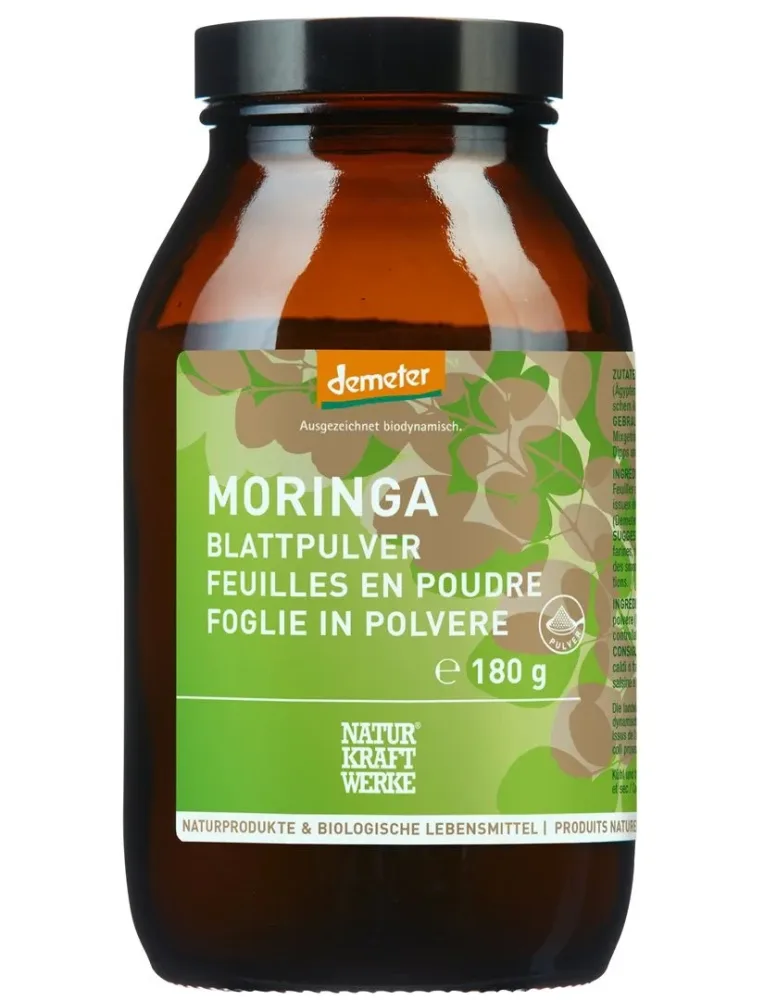 NATURKRAFTWERKE Moringa Blattpulver Demeter (180g)