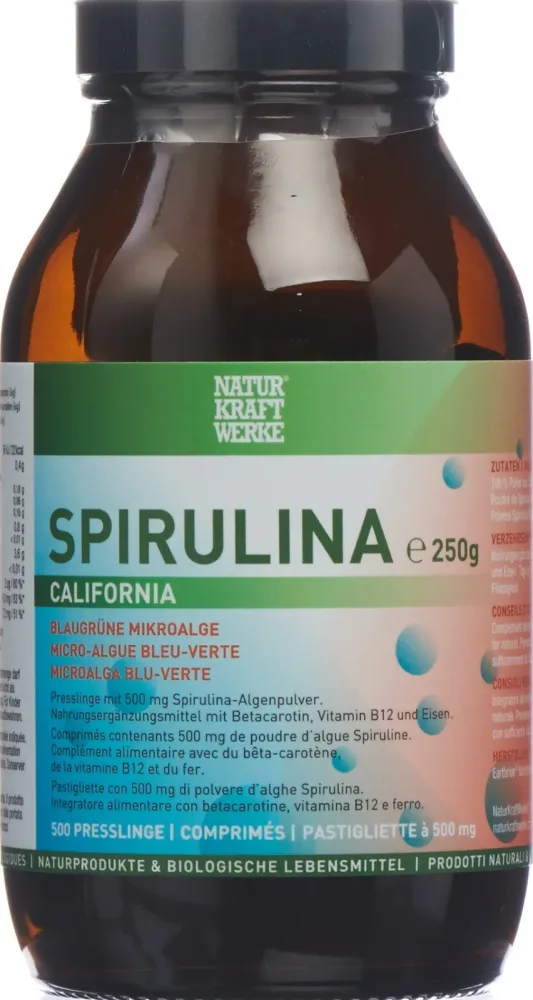 NATURKRAFTWERKE Spirulina California Presslinge (500 Stk)