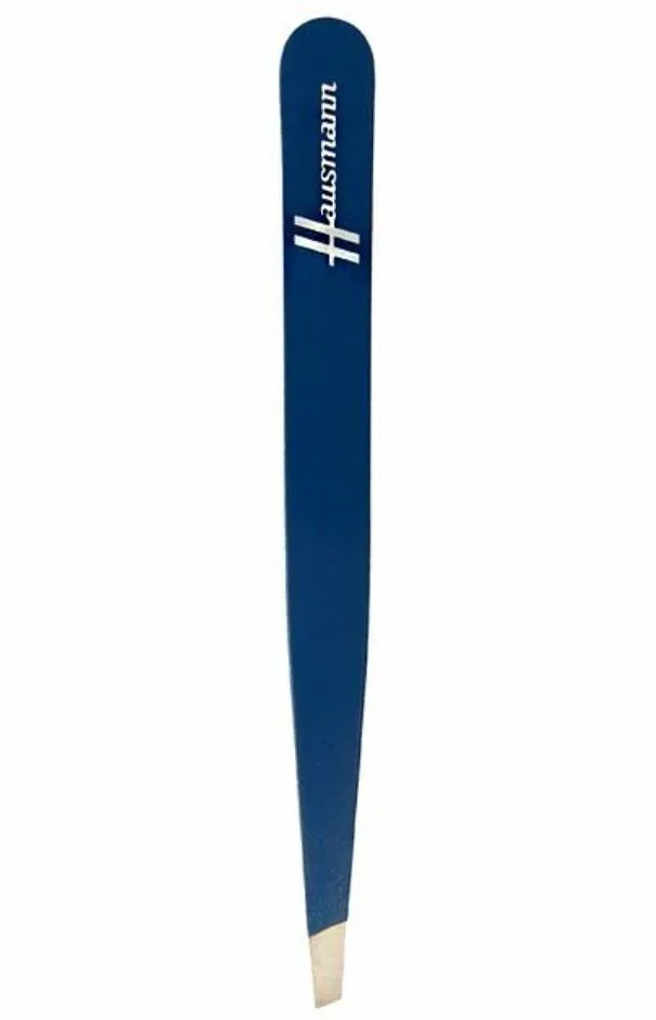 Hausmann Pinzette schräg blau (1 Stk)