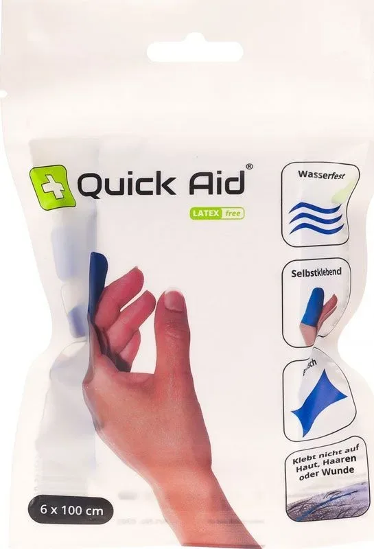 Quick Aid Pflaster latexfrei blau (6cm x 100cm)
