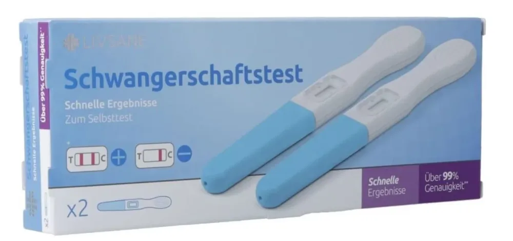 Livsane Schwangerschaftstest schnelle Ergebnisse (2 Stk)