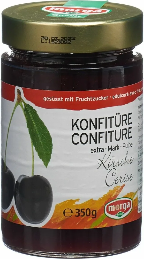 morga Kirsche-Konfi mit Fruchtzucker (350g)