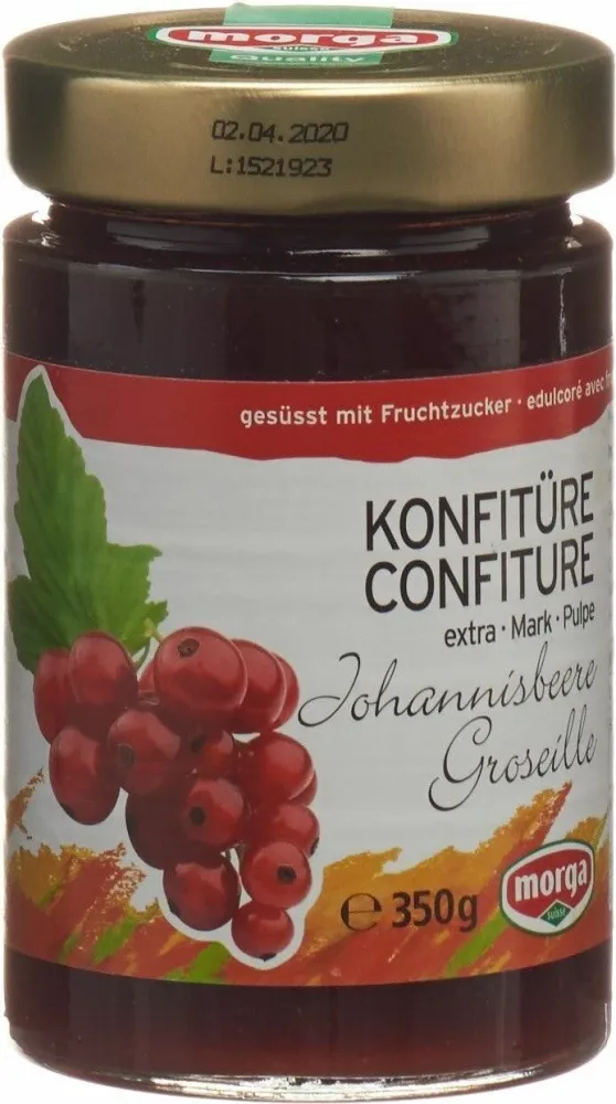 morga Johannisbeere-Konfi mit Fruchtzucker (350g)