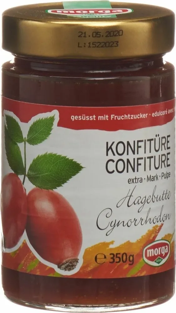 morga Hagebuttenmark-Konfi mit Fruchtzucker (350g)