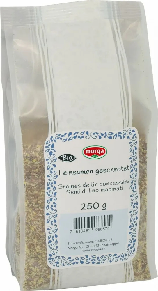 morga Leinsamen geschrotet Bio (250g)