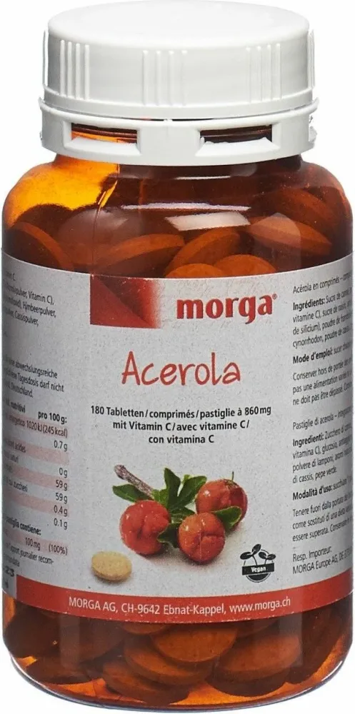 morga Acerola mit Vitamin C Tabletten (180 Stk)
