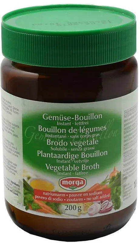 morga Gemüse Bouillon Instant, fettfrei, natriumarm (200g)