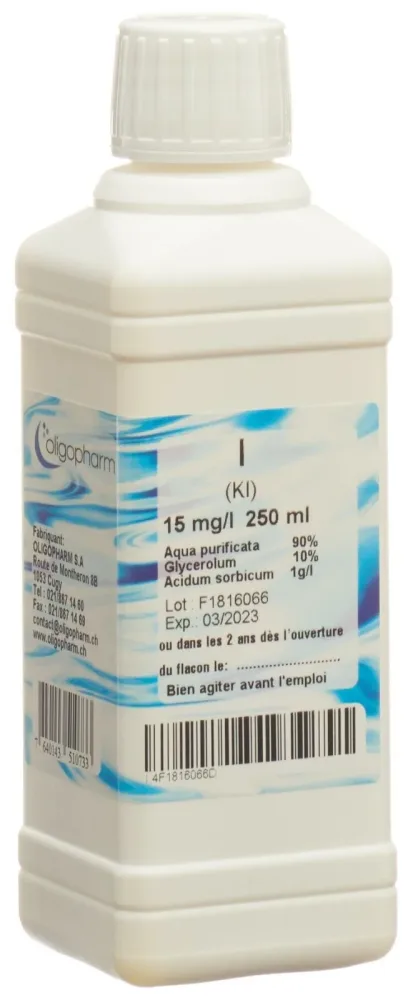 Oligopharm Iod Lösung 15 mg/l (250ml)